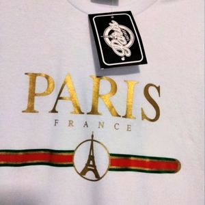 Brand new with tags women's Paris France t-shirt